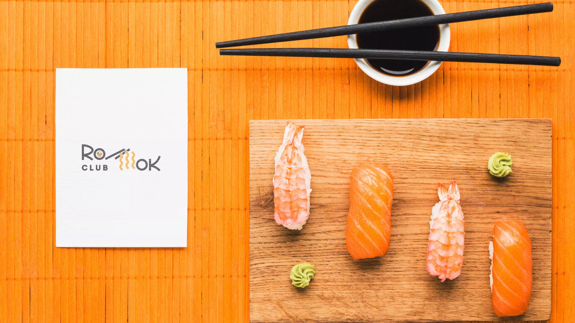 Создание логотипа суши-бара «Roll Wok Club» в Старой Купавне