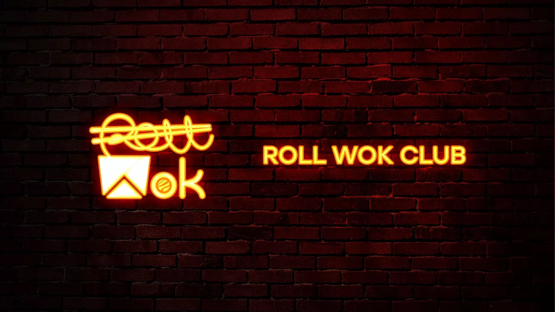 Разработка интерьерной вывески суши-бара «Roll Wok Club» в Старой Купавне